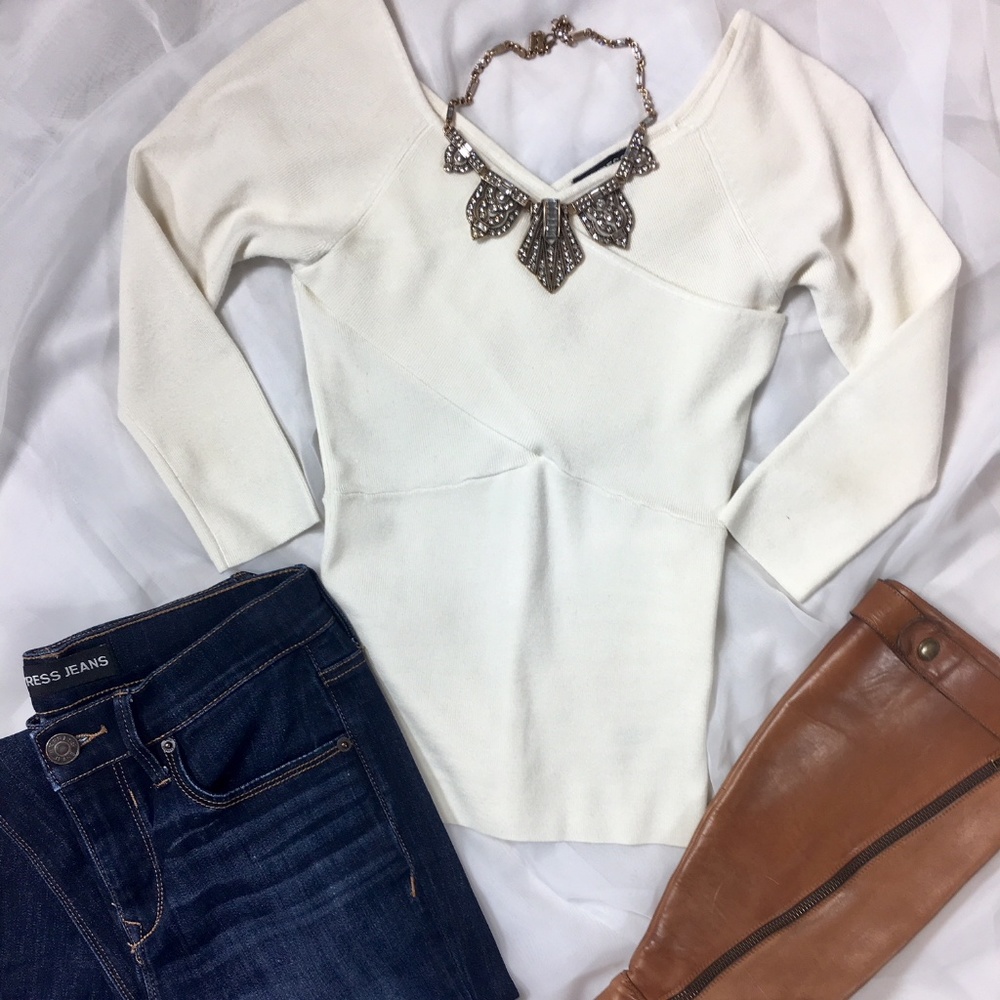 |Express| Half Sleeve Wrap Top